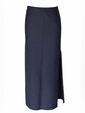 NWT Margaret M Charlie Longline Ponte Skirt Navy size large